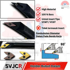 Stang Bubut Dalam SVJCR Holder VCMT Internal Turning Tool (Tanpa Insert)