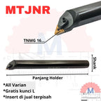Stang Bubut Dalam MTJNR Holder TNMG (Tanpa Insert) Internal Turning Tool