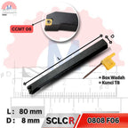 Stang Bubut Luar SCLCR Holder CCMT (Tanpa Insert) External Turning Tool