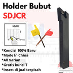 Stang Bubut Luar SDJCR Holder DCMT (Tanpa Insert) External Turning Tool