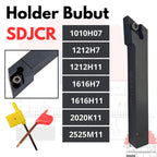 Stang Bubut Luar SDJCR Holder DCMT (Tanpa Insert) External Turning Tool