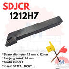 Stang Bubut Luar SDJCR Holder DCMT (Tanpa Insert) External Turning Tool