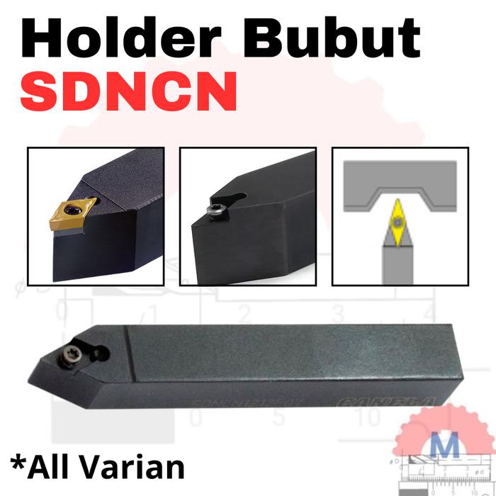 Stang Bubut Luar SDNCN Holder DCMT (Tanpa Insert) External Turning Tool