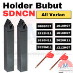 Stang Bubut Luar SDNCN Holder DCMT (Tanpa Insert) External Turning Tool