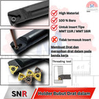 Stang Bubut Ulir Dalam SNR Holder Threading Tool (Tanpa Insert)