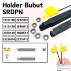 Stang Bubut Radius Luar SRDPN Holder RPMT/RPMW (Tanpa Insert) External Radius Turning Tool