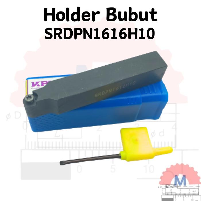 Stang Bubut Radius Luar SRDPN Holder RPMT/RPMW (Tanpa Insert) External Radius Turning Tool