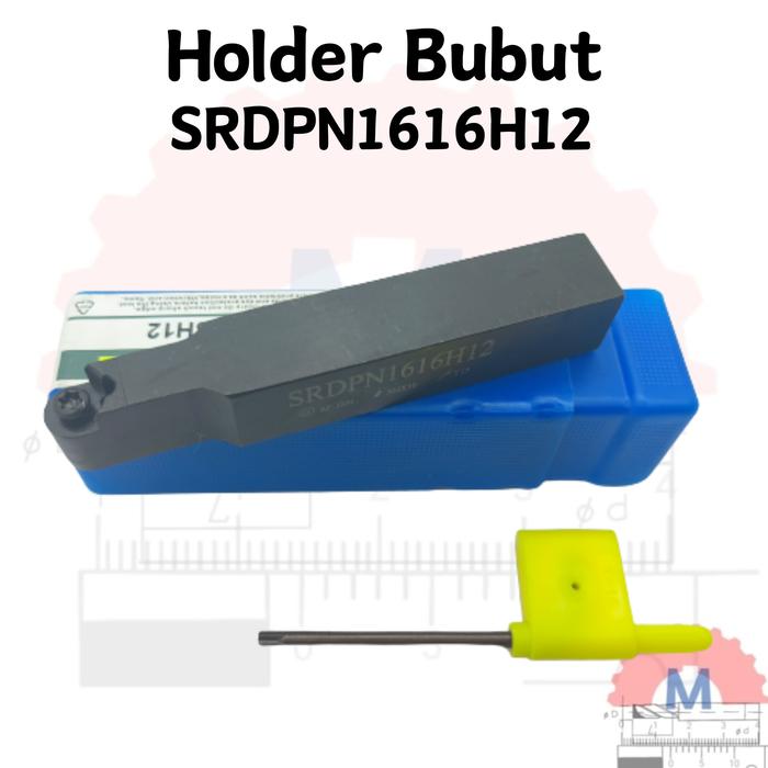Stang Bubut Radius Luar SRDPN Holder RPMT/RPMW (Tanpa Insert) External Radius Turning Tool