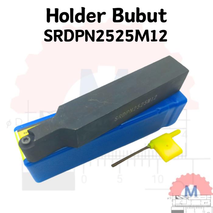Stang Bubut Radius Luar SRDPN Holder RPMT/RPMW (Tanpa Insert) External Radius Turning Tool