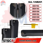 Stang Bubut Luar STGCR Holder TCMT (Tanpa Insert) External Turning Tool