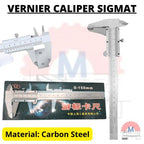 Sigmat Jangka Sorong 150mm (6 Inch) Carbon Steel / Vernier Caliper