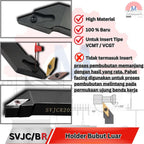 Stang Bubut Luar SVJCR Holder VCMT (Tanpa Insert) External Turning Tool