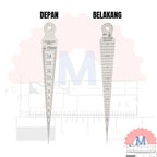 Taper Gauge 15mm / Pengukur Celah & Diameter Lubang (Inner Hole Gauge)