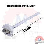 Thermocouple Type K Keramik 1300°C / Sensor Suhu Temperatur Tinggi