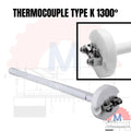 Thermocouple Type K Keramik 1300°C / Sensor Suhu Temperatur Tinggi