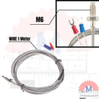 Thermocouple Type K M6 Sensor Temperatur (Tanpa Probe Panjang)