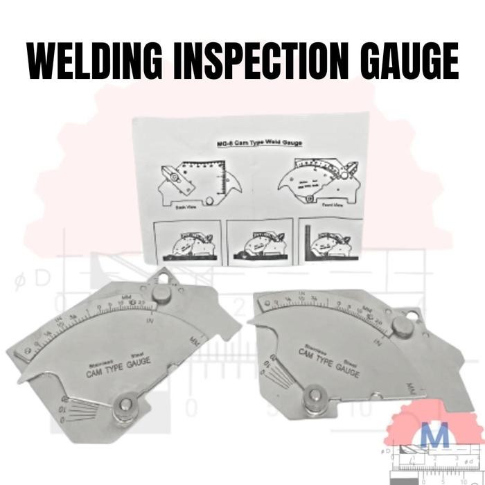 MG-8 Welding Gauge Cam Bridge / Alat Ukur Las Fillet Weld Gauge Stainless