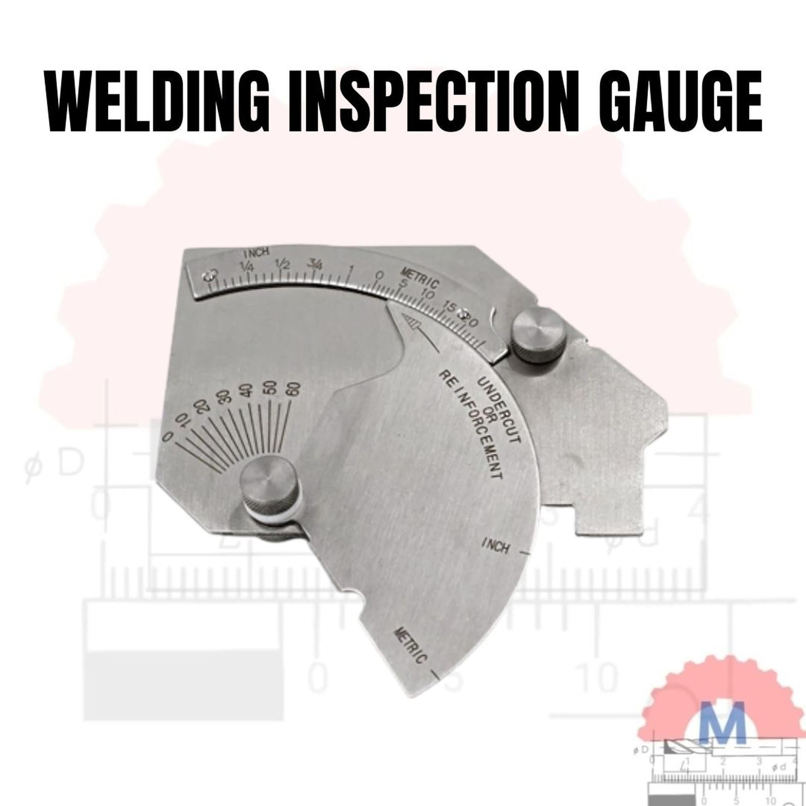MG-8 Welding Gauge Cam Bridge / Alat Ukur Las Fillet Weld Gauge Stainless