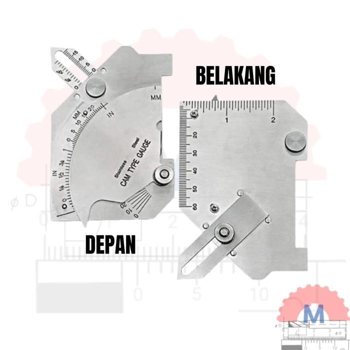 MG-8 Welding Gauge Cam Bridge / Alat Ukur Las Fillet Weld Gauge Stainless