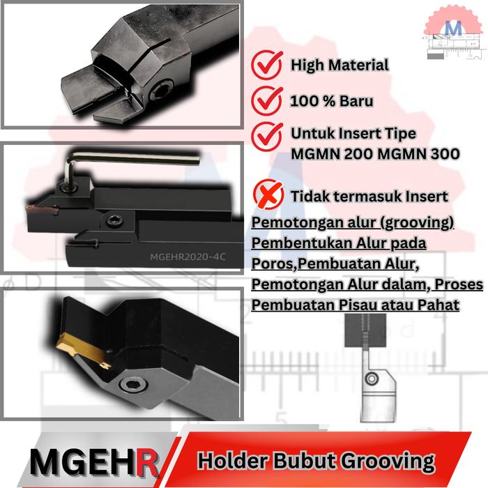 Stang Bubut Grooving MGEHR Insert MGMN