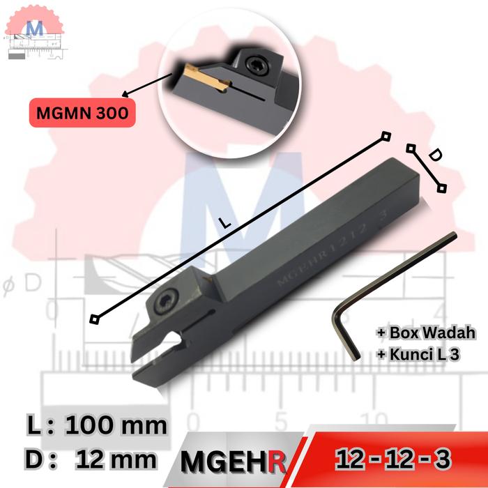 Stang Bubut Grooving MGEHR Insert MGMN