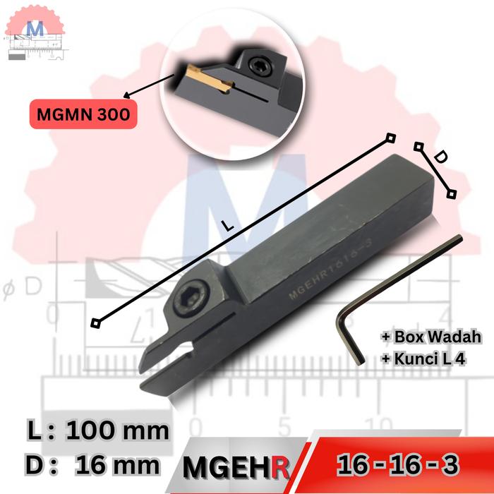 Stang Bubut Grooving MGEHR Insert MGMN