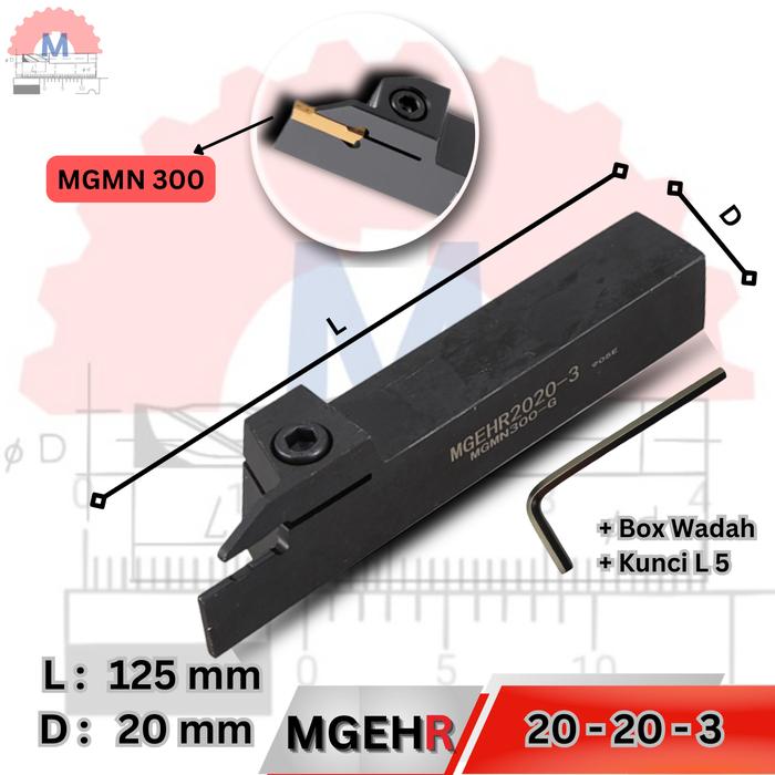 Stang Bubut Grooving MGEHR Insert MGMN