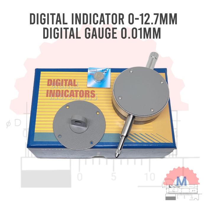 Digital Indicator 0-12.7mm Akurasi 0.01mm Digital Dial Gauge Presisi