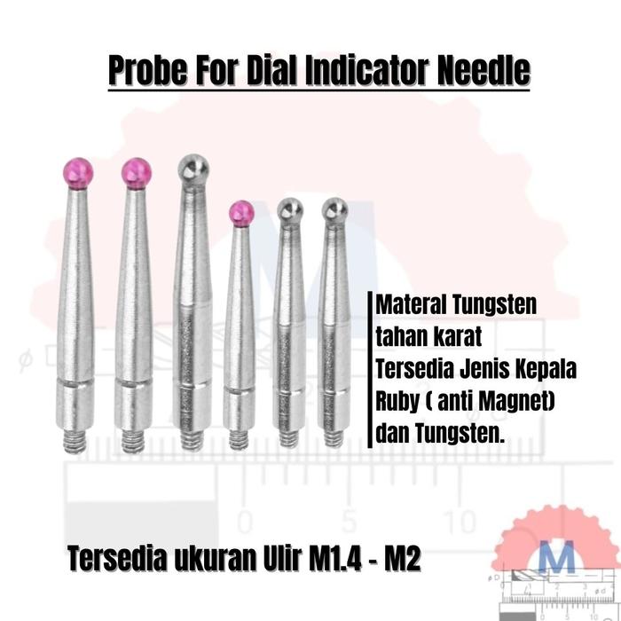Mata Probe Dial Indicator Jarum Pengganti Mitutoyo dll