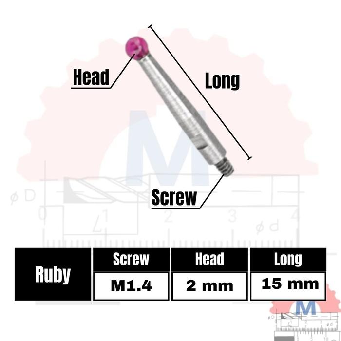 Mata Probe Dial Indicator Jarum Pengganti Mitutoyo dll