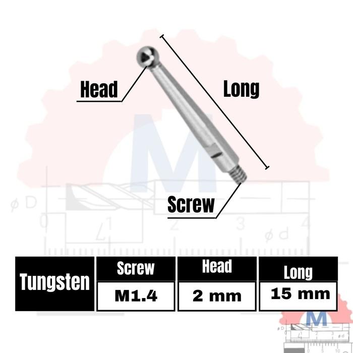 Mata Probe Dial Indicator Jarum Pengganti Mitutoyo dll
