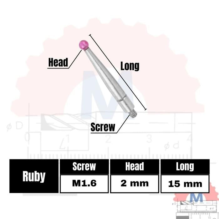 Mata Probe Dial Indicator Jarum Pengganti Mitutoyo dll