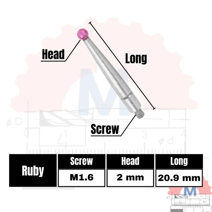 Mata Probe Dial Indicator Jarum Pengganti Mitutoyo dll