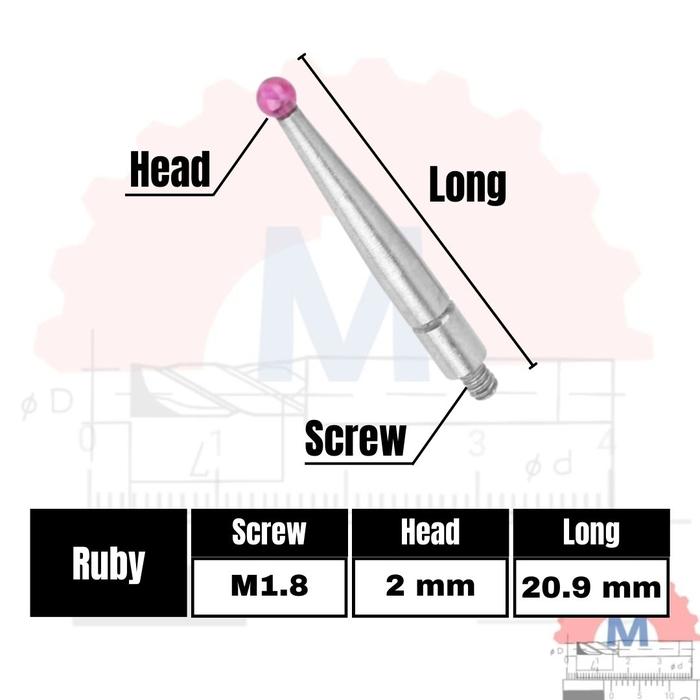 Mata Probe Dial Indicator Jarum Pengganti Mitutoyo dll