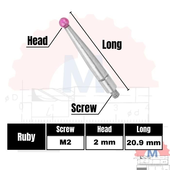 Mata Probe Dial Indicator Jarum Pengganti Mitutoyo dll