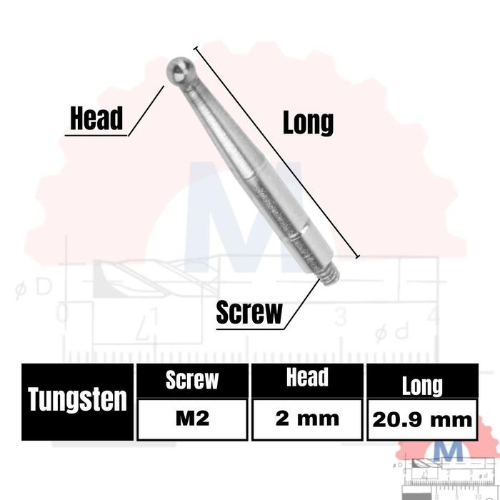 Mata Probe Dial Indicator Jarum Pengganti Mitutoyo dll