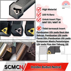 Holder Bubut Ulir Luar SER SEL Insert MMT External Threading Tool