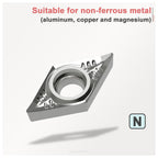 Insert Bubut DCGT Carbide Aluminum H01 Series