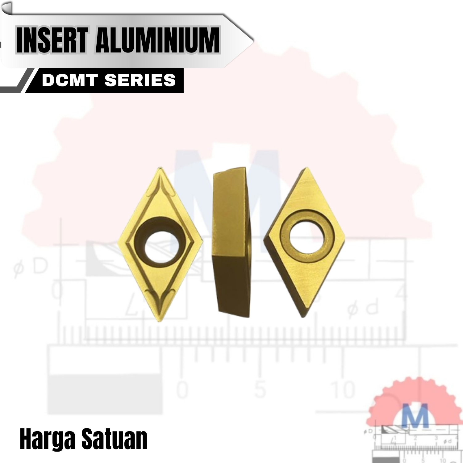 Insert Bubut DCMT Carbide Turning Series