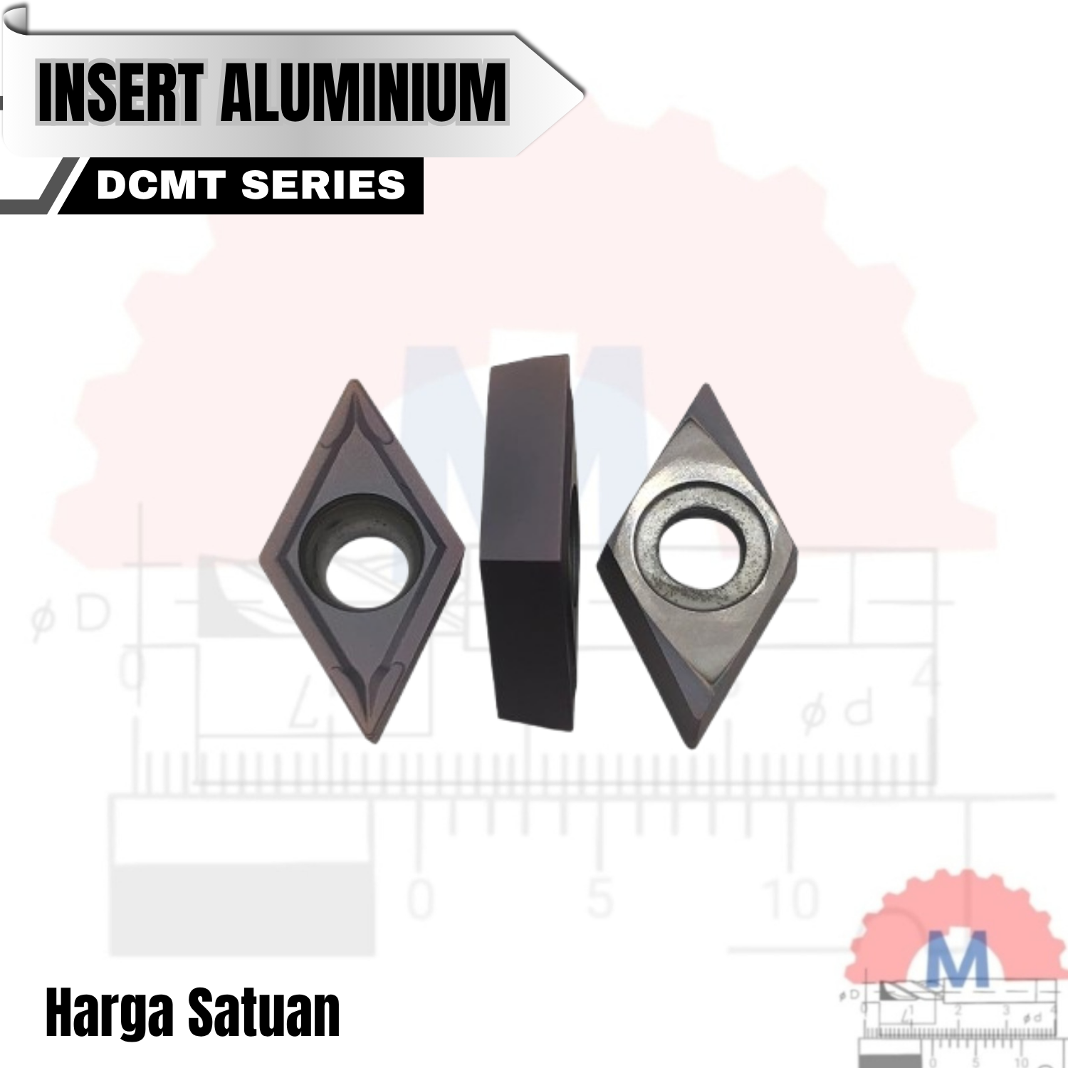 Insert Bubut DCMT Carbide Turning Series