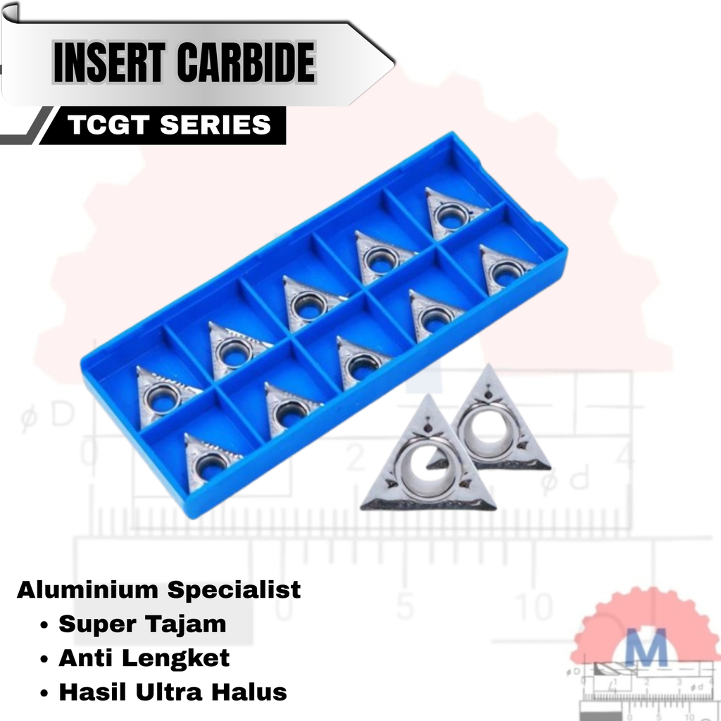 Insert Bubut TCGT Carbide Aluminum H01 Series