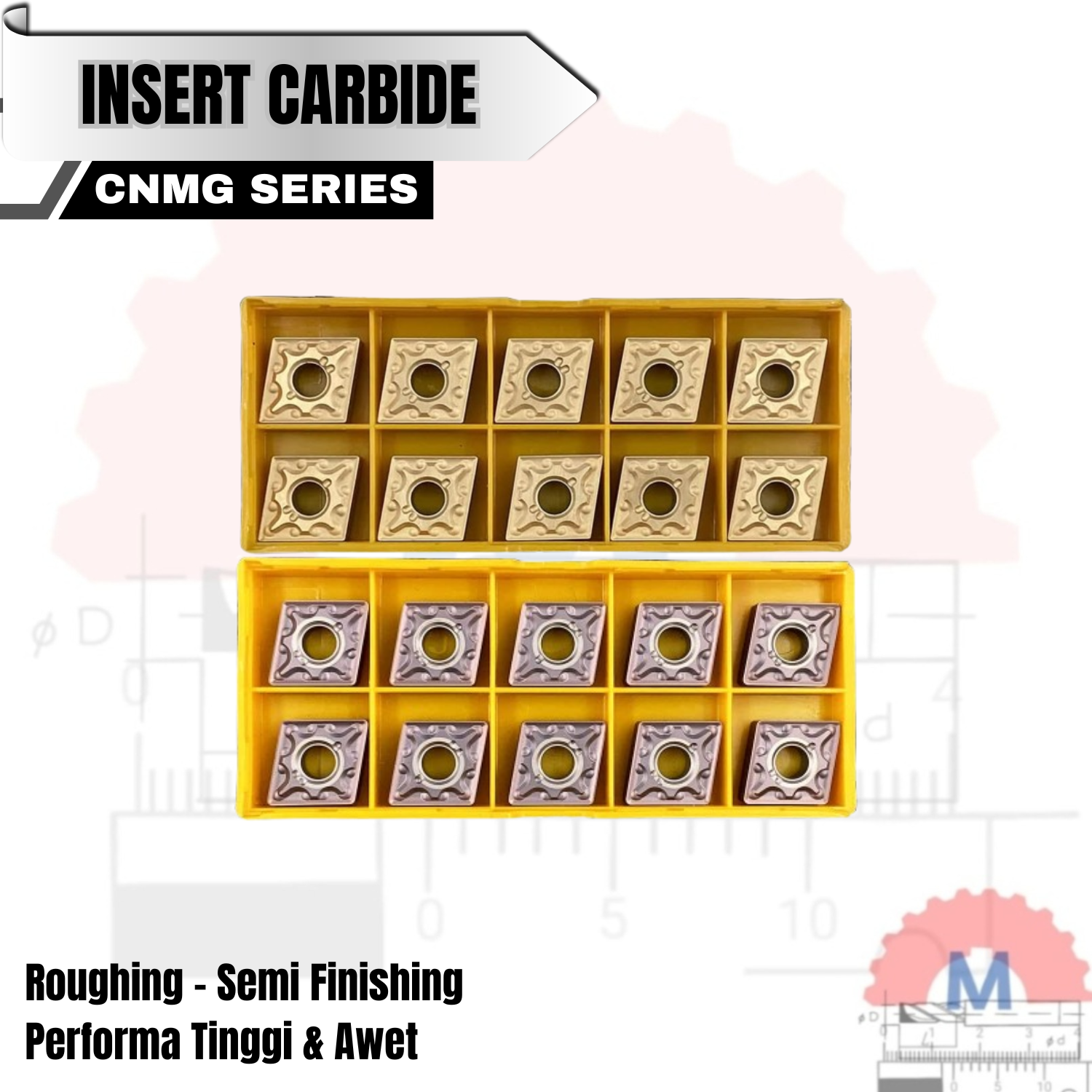 Insert Bubut CNMG1204 Carbide/CBN Series