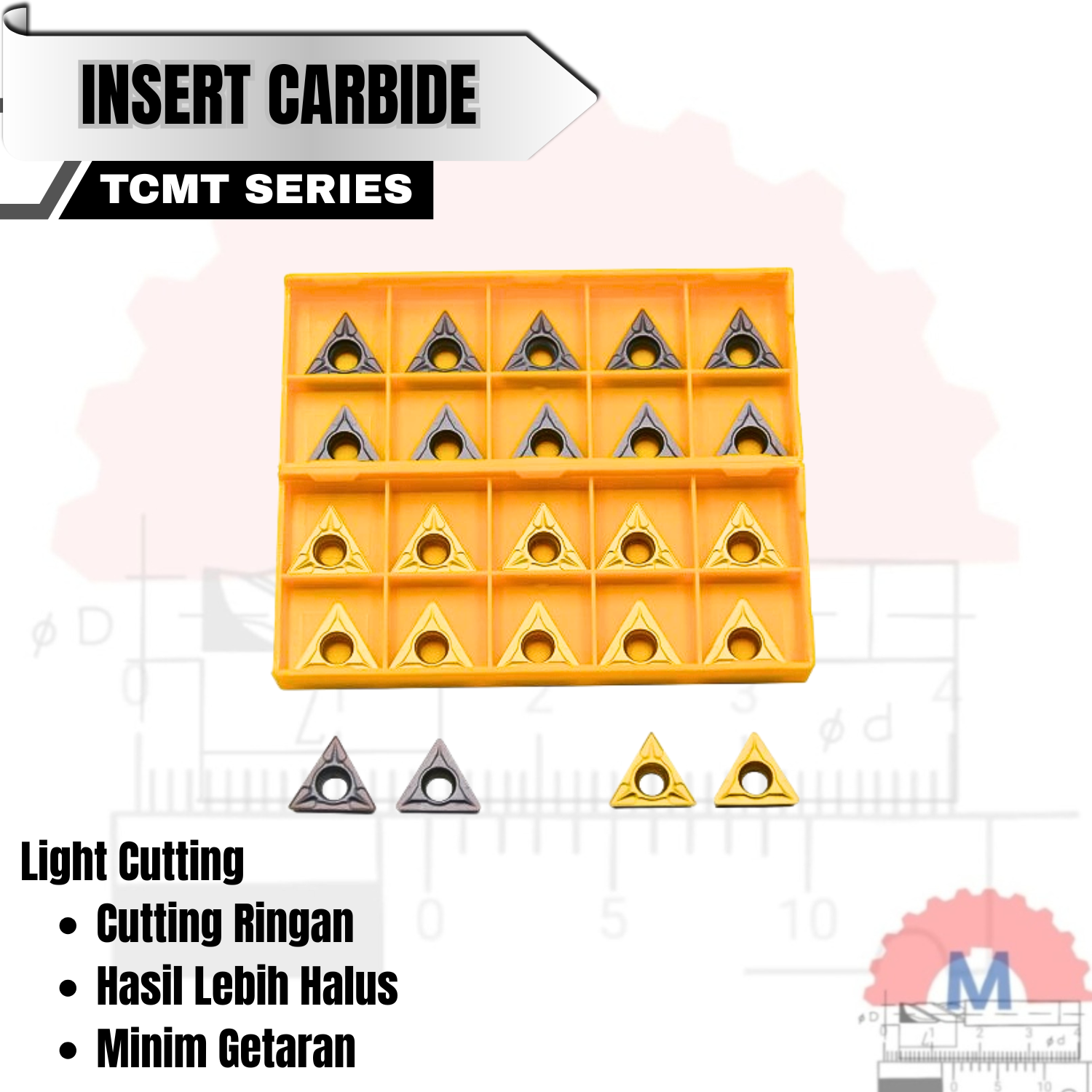 Insert Bubut TCMT Carbide Turning Series