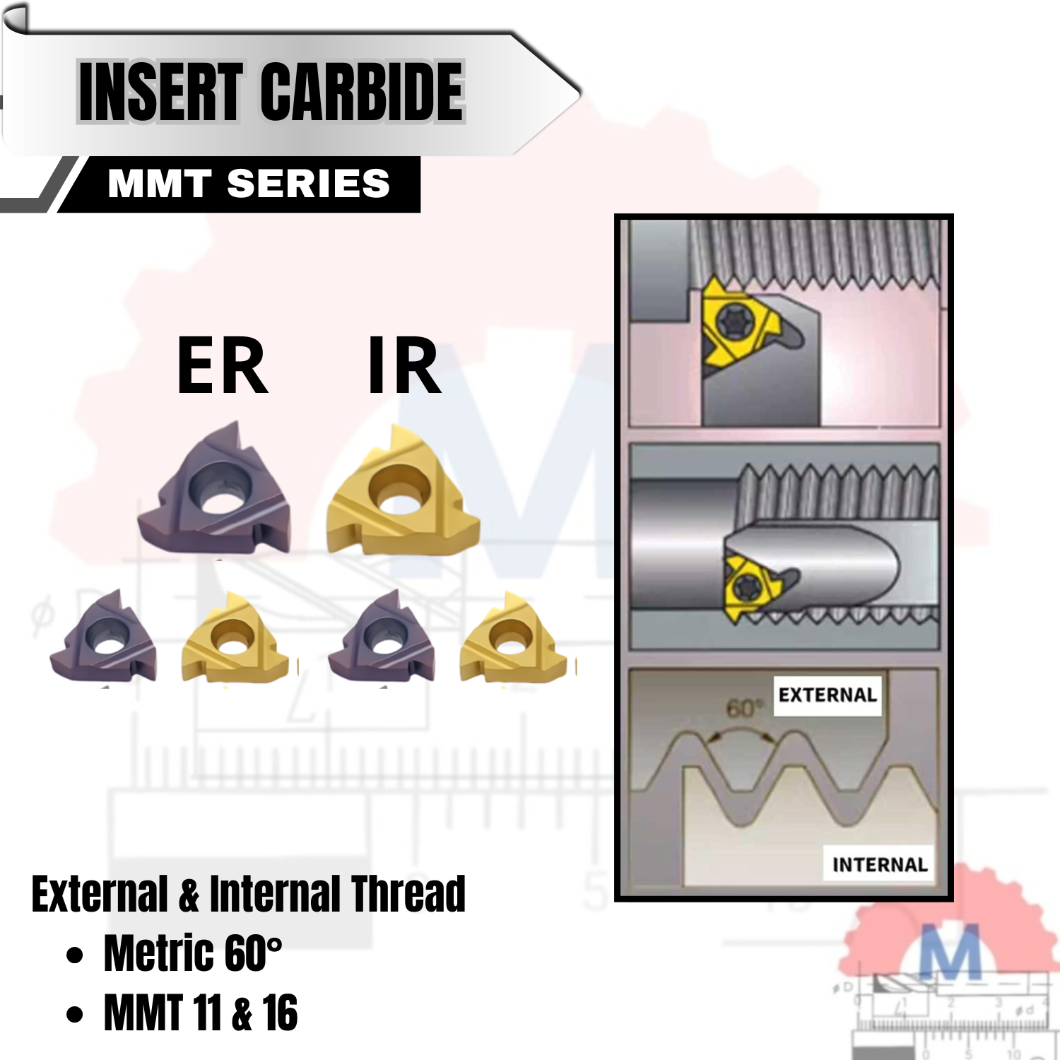 Insert Ulir MMT Carbide Threading Series