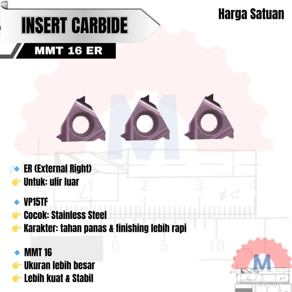 Insert Ulir MMT Carbide Threading Series