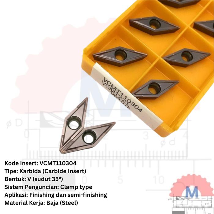 Insert Bubut VCMT11 Carbide Turning Series