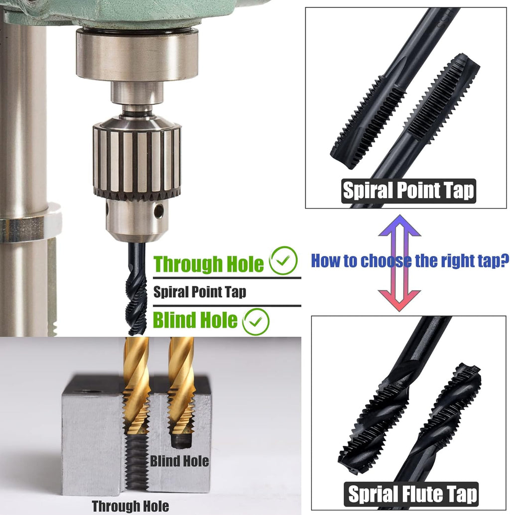 Spiral Tap HSS Machine Tap M3-M12 / Tap Ulir Mesin Spiral Besi