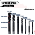 Spiral Tap HSS Machine Tap M3-M12 / Tap Ulir Mesin Spiral Besi